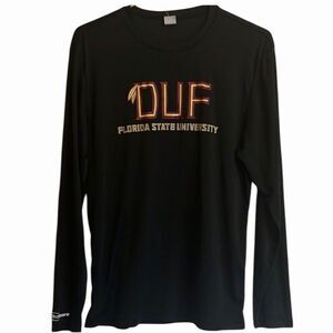FSU DUF Ultimate Long Sleeve Jersey Y2K College Streetwear M Black Classic 🏈